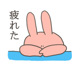 A sticker of rabbit in bad condition sticker #9291359