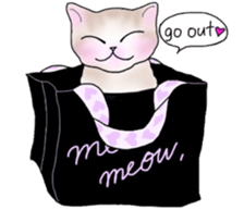 kawaii meow sticker #9291482