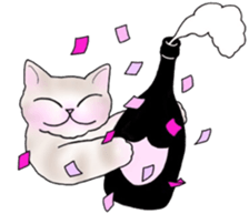 kawaii meow sticker #9291512