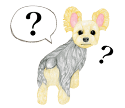 Yorkie Sticker 3  ! sticker #9291926