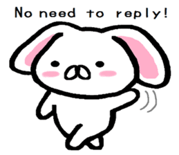 break of conversation rabbit TAREMIN! sticker #9292240