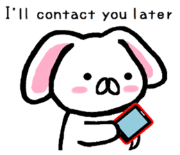 break of conversation rabbit TAREMIN! sticker #9292242