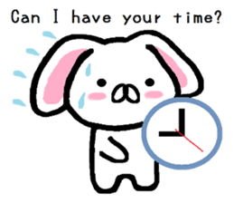 break of conversation rabbit TAREMIN! sticker #9292246