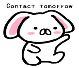 break of conversation rabbit TAREMIN! sticker #9292247