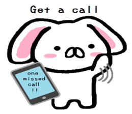 break of conversation rabbit TAREMIN! sticker #9292249