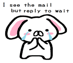 break of conversation rabbit TAREMIN! sticker #9292251