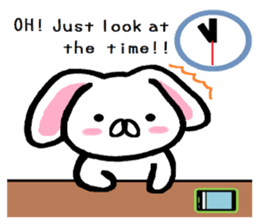 break of conversation rabbit TAREMIN! sticker #9292253