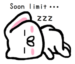 break of conversation rabbit TAREMIN! sticker #9292254