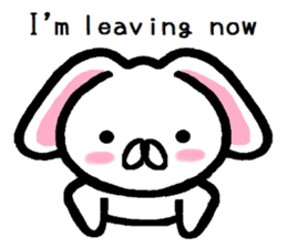 break of conversation rabbit TAREMIN! sticker #9292257