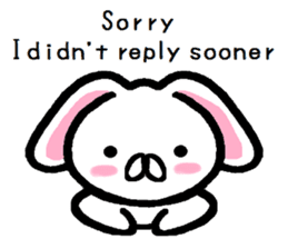 break of conversation rabbit TAREMIN! sticker #9292258