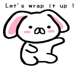 break of conversation rabbit TAREMIN! sticker #9292259