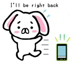 break of conversation rabbit TAREMIN! sticker #9292260