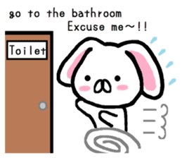 break of conversation rabbit TAREMIN! sticker #9292261