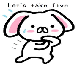 break of conversation rabbit TAREMIN! sticker #9292262