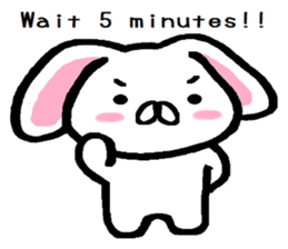 break of conversation rabbit TAREMIN! sticker #9292263