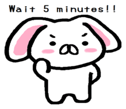 break of conversation rabbit TAREMIN! sticker #9292263