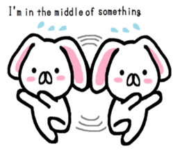 break of conversation rabbit TAREMIN! sticker #9292265