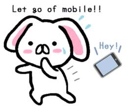 break of conversation rabbit TAREMIN! sticker #9292266