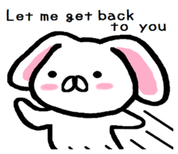 break of conversation rabbit TAREMIN! sticker #9292269