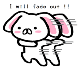 break of conversation rabbit TAREMIN! sticker #9292270