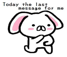 break of conversation rabbit TAREMIN! sticker #9292271