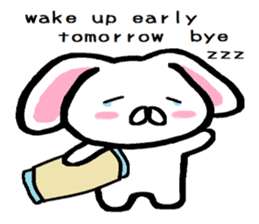 break of conversation rabbit TAREMIN! sticker #9292273