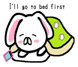 break of conversation rabbit TAREMIN! sticker #9292275