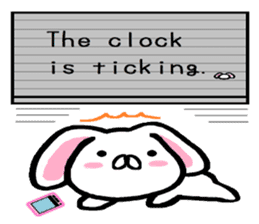 break of conversation rabbit TAREMIN! sticker #9292276