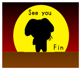 break of conversation rabbit TAREMIN! sticker #9292279