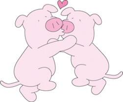 Lovely Pigs sticker sticker #9292845