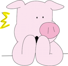 Lovely Pigs sticker sticker #9292857
