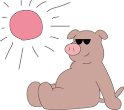 Lovely Pigs sticker sticker #9292861