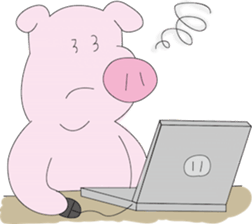 Lovely Pigs sticker sticker #9292876