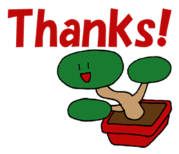 bonsai (English language) sticker #9292947