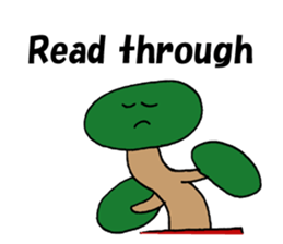 bonsai (English language) sticker #9292950