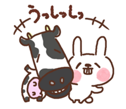 Little rabbit and father gag sticker #9293035