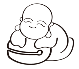 Buddhist monk sticker #9293074