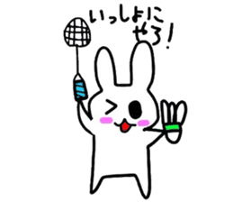 Let's do it together! Badminton! sticker #9293154