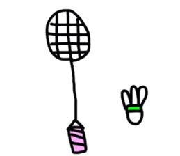 Let's do it together! Badminton! sticker #9293155
