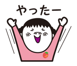 girl in pigtails suits2 sticker #9293164