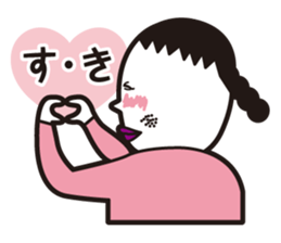 girl in pigtails suits2 sticker #9293172