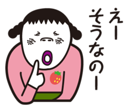 girl in pigtails suits2 sticker #9293179