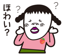 girl in pigtails suits2 sticker #9293181