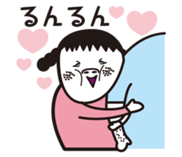 girl in pigtails suits2 sticker #9293186