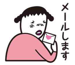 girl in pigtails suits2 sticker #9293192