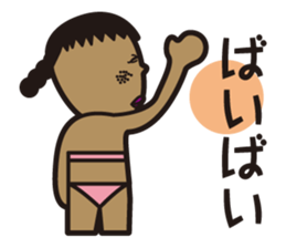 girl in pigtails suits2 sticker #9293198