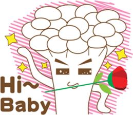 Mushrooms family sticker #9293281