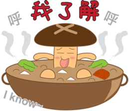 Mushrooms family sticker #9293282