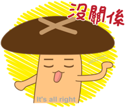 Mushrooms family sticker #9293284