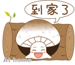 Mushrooms family sticker #9293287